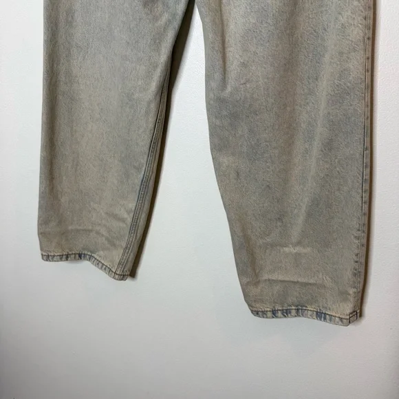 H&M Men’s Baggy Loose Jeans in light worn acid wash size 29x30 - Picture 5 of 8